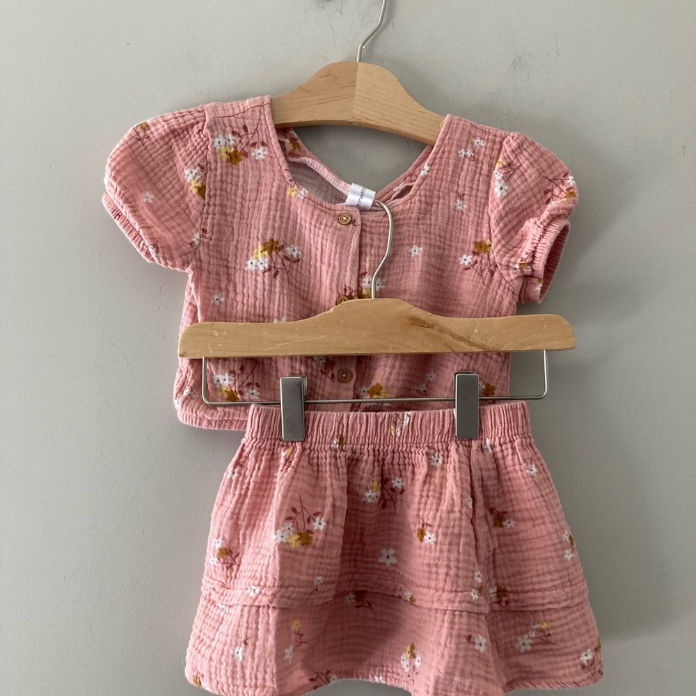 $15 ADD ON modern moments muslin floral set‎ 18M Zara Bamboo Mini Boden Baby Gap